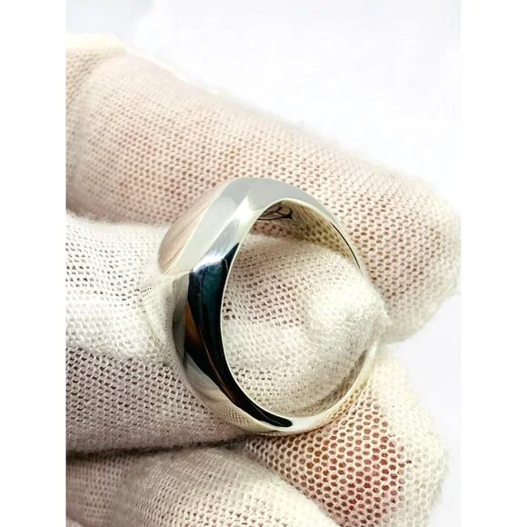 David Yurman Signet Sterling Silver 925 Size 8 .75